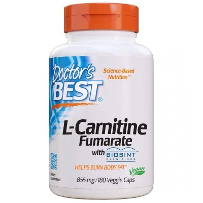 DOCTOR&#039;S BEST L-Carnitine Fumarate - Fumaran L-Karnityny 855 mg (180 kaps.)