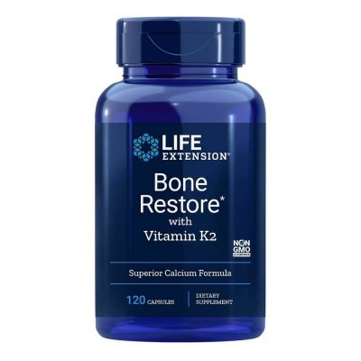 LIFE EXTENSION Bone Restore with Vitamin K2 (120 kaps.)