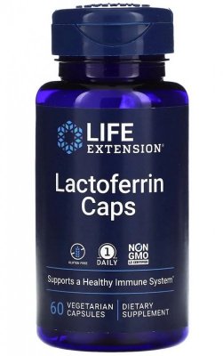 LIFE EXTENSION Lactoferrin Caps - Laktoferyna (60 kaps.)