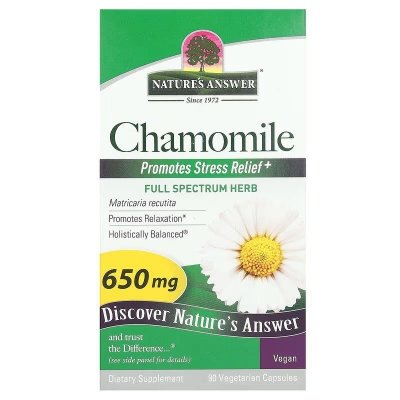 NATURE&#039;S ANSWER Chamomile - Rumianek (90 kaps.)