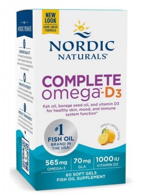 NORDIC NATURALS Complete Omega-D3 (60 kaps.)