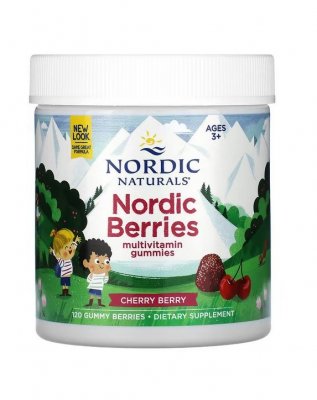 NORDIC NATURALS Nordic Berries Cherry Berry (120 żelek)