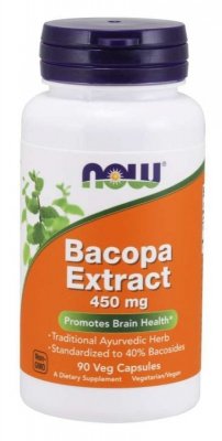NOW FOODS Bacopa Extract 450 mg (90 kaps.)