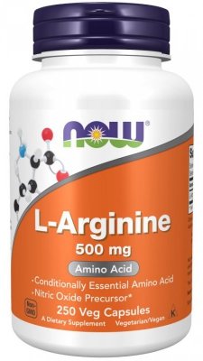 NOW FOODS L-Arginine 500 mg (250 kaps.)