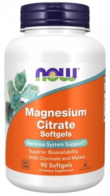 NOW FOODS Magnesium Citrate (90 kaps.)