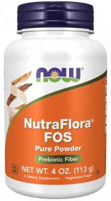 NOW FOODS NutraFlora® FOS - Fruktooligosacharydy w proszku (113 g)