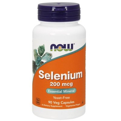 NOW FOODS Selenium - Selen 200 mcg (90 kaps.)