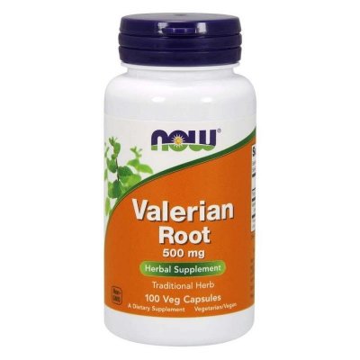NOW FOODS Valerian Root (Waleriana) - Kozłek Lekarski 500 mg (100 kaps.)