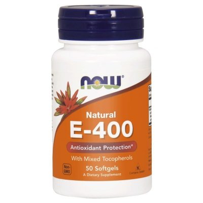 NOW FOODS Witamina E 400 IU (50 kaps.)