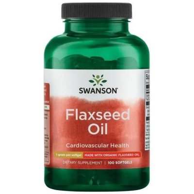 SWANSON Flaxseed Oil 1000 mg (100 kaps.)