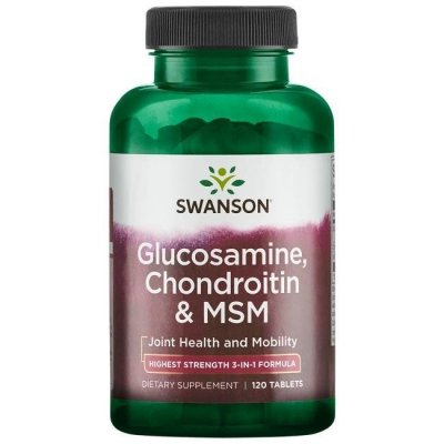 SWANSON Glucosamine, Chondroitin & MSM (120 tabl.)