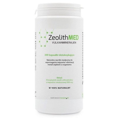 ZEOLITHMED Ultradrobny Mikronizowany Zeolit Medyczny (200 kaps.)