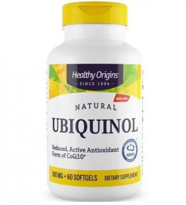 HEALTHY ORIGINS Natural Ubiquinol - Ubichinol 100 mg (60 kaps.)