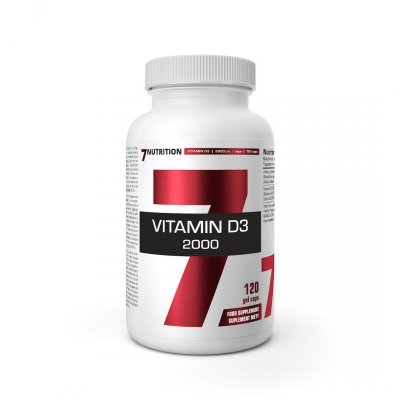 7NUTRITION Vitamin D 2000 - Witamina D 2000IU (120 kaps.)