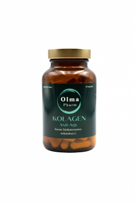 OLMA PHARM Kolagen Anti-Age z Kwasem Hialuronowym i witaminą C (90 kaps.)