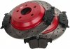 Tylne klocki + WIERCONE NACINANE tarcze hamulcowe 302mm RED Lincoln Corsair