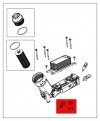 Uszczelki obudowy filtra oleju Jeep Gladiator 3,6 V6
