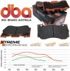 Przednie klocki DBA Xtreme Performance + NACINANE tarcze hamulcowe 352mm DBA seria 4000 T3 Ford Mustang 2015-