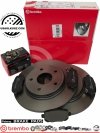 Klocki oraz tarcze hamulcowe tylne 305mm BREMBO RAM Cargo Van