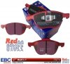 Przednie CERAMICZNE klocki RedStuff + NAWIERCANE NACINANE tarcze hamulcowe 300mm EBC seria GD Ford Escape FWD 2013-2019