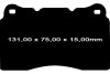 Przednie klocki Ultimax2 + NACINANE tarcze hamulcowe 355mm EBC seria BSD Ford Mustang 2005-2014