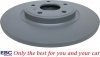 Tylne klocki GreenStuff + tarcze hamulcowe 328mm EBC seria Premium RAM Cargo Van 2012-