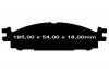 Przednie klocki GreenStuff + tarcze hamulcowe 325mm EBC seria Premium Ford Explorer 2011-2019