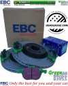Przednie klocki GreenStuff + NACINANE tarcze hamulcowe 300mm EBC seria BSD Ford Kuga FWD 2013-2019