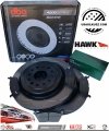 Tylne klocki HAWK LTS + tarcze hamulcowe DBA seria 4000 T3 RAM 1500 DT 2019-