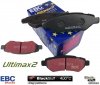 Tylne klocki Ultimax2 + WIERCONE NACINANE tarcze hamulcowe 315mm EBC seria GD Cadillac CTS 2008-