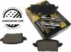 Tylne klocki hamulcowe do tarcz 350mm Jeep Wrangler JL 2020-