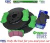 Przednie klocki GreenStuff + tarcze hamulcowe 380mm EBC seria USR Dodge Durango SRT -2020