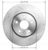 Przednia NACINANA tarcza hamulcowa 321mm Chevrolet Malibu 2013-