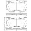 Przednie klocki oraz NACINANE tarcze hamulcowe 352mm BB-TECH Ford Mustang 2015-