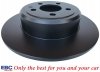 Tylne CERAMICZNE klocki RedStuff + NIE WENTYLOWANE tarcze hamulcowe EBC seria PREMIUM Lancia Thema 3,6 V6