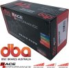 Przednie klocki RACE PERFORMANCE + tarcze hamulcowe DBA seria 4000 T3 Ford Mustang 5,0 V8 2015-