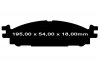 Przednie klocki Ultimax2 + tarcze hamulcowe 325mm EBC seria Premium Lincoln MKT 2012-2019