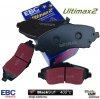 Przednie klocki Ultimax2 + NACINANE tarcze hamulcowe 302mm EBC seria USR Fiat Freemont -2012