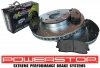 Przednie klocki Z26 + WIERCONE nacinane tarcze hamulcowe POWERSTOP 320mm Dodge Charger