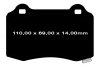 Tylne klocki Ultimax2 + NACINANE tarcze hamulcowe 350mm EBC seria USR Dodge Charger SRT Scat Pack Hellcat