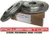 Tylne klocki Z36 + WIERCONE tarcze hamulcowe 6 szpilek automatyczny ręczny POWERSTOP Ford F-150 F150 2015-2017