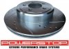 Tylne klocki + WIERCONE wentylowane tarcze hamulcowe POWERSTOP Chrysler 300C