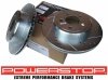 Tylne klocki + WIERCONE wentylowane tarcze hamulcowe POWERSTOP Chrysler 300C