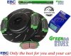 Przednie klocki GreenStuff + NACINANE tarcze hamulcowe 320mm EBC seria USR Dodge Charger RWD V6