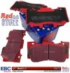 Przednie klocki RedStuff + NAWIERCANE NACINANE tarcze hamulcowe 352mm EBC seria GD Ford Mustang 2015-
