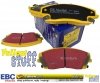 Przednie klocki YellowStuff + WIERCONE NACINANE tarcze hamulcowe 320mm EBC seria GD Dodge Challenger RWD V6