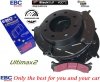 Przednie klocki Ultimax2 + NACINANE tarcze hamulcowe EBC seria USR GMC Yukon XL 2500 2000-2013
