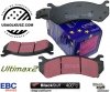 Tylne klocki Ultimax2 + NAWIERCANE NACINANE tarcze hamulcowe EBC seria GD GMC Yukon XL 2500 2000-2007