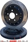 Tylne klocki RACE PERFORMANCE + pływające dwuczęściowae tarcze hamulcowe 330mm DBA seria 5000 T3 Ford Mustang 2015-