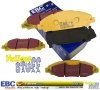 Przednie klocki YellowStuff + NACINANE tarcze hamulcowe 320mm EBC seria USR Ford Mustang 2015-